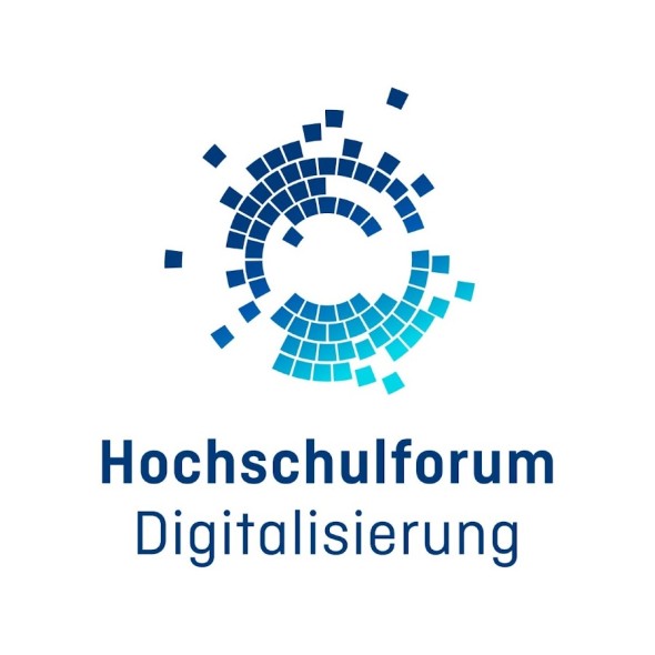 Logo des Hochschulforums Digitalisierung, darunter steht der Schriftzug 'Hochschulforum Digitalisierung'.